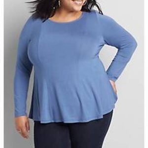 Boatneck Back-Tie Fit & Flare Top Size 22/24